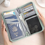 Kya | Reisewallet mit großem Fassungsvermögen und RFID-Schutz für Pässe