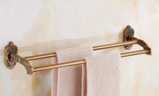  Badzubehör Set - Gravures Kupferdesign, einschließlich Handtuch und Papierhalter-5