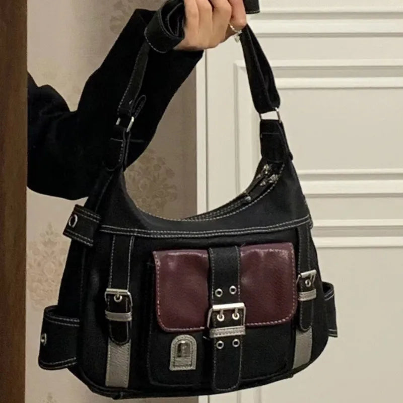 Leila | Vintage PU Leder Damen Crossbody Handtasche