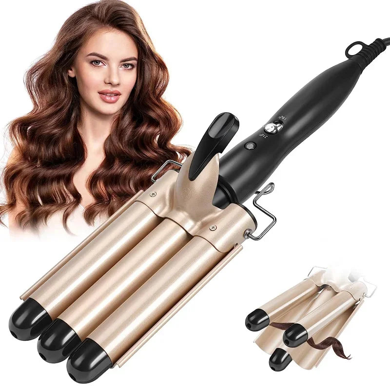 Curlflex - Dreier Barrel Keramik Haarrechler-3