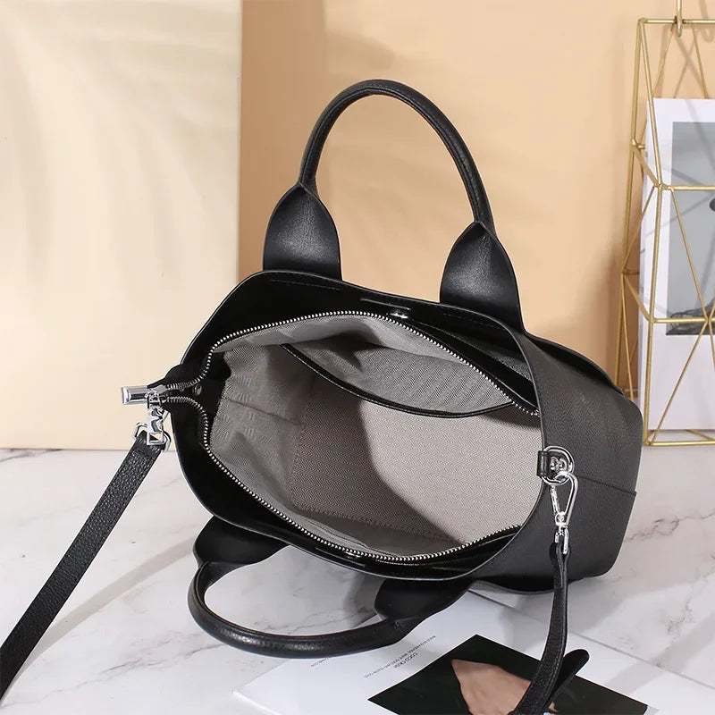 Mila | Minimalistische Leder Crossbody Sling Handtasche