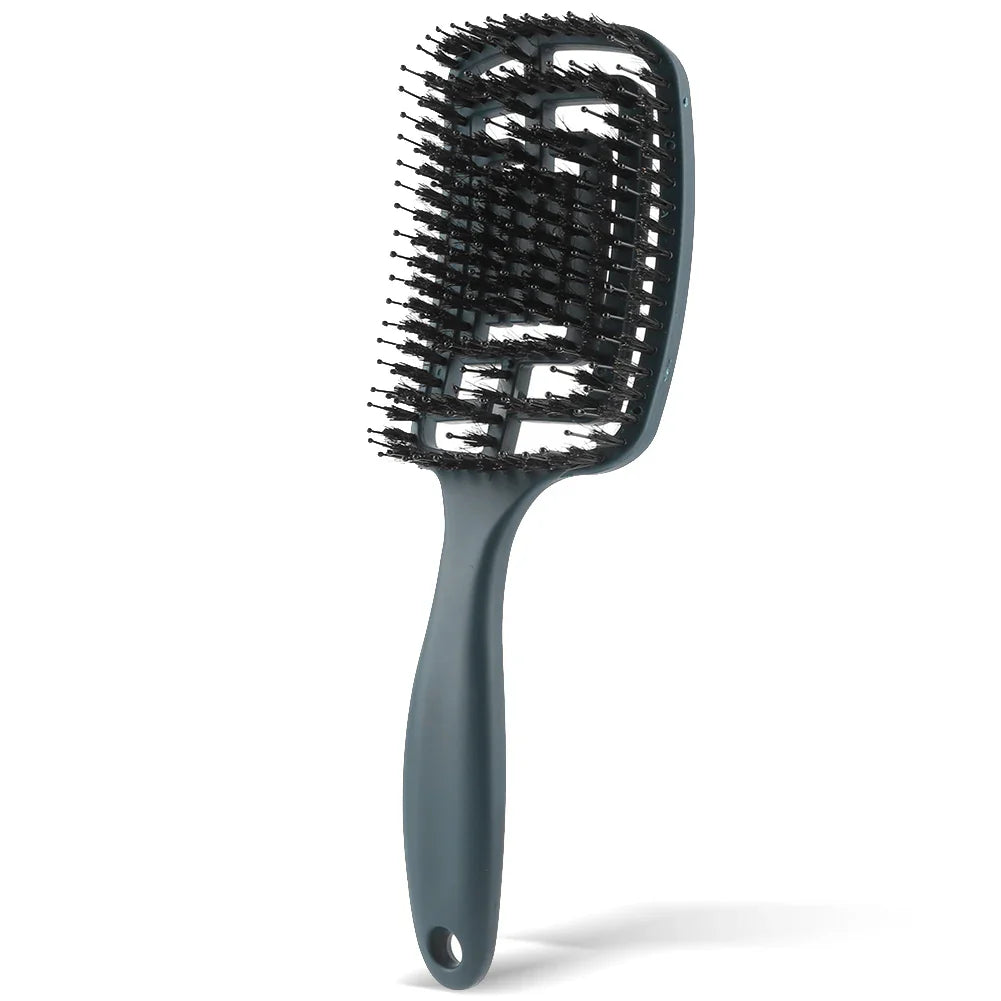 TangleFree - Nylon Borders Detangler Pinsel für gekrümmtes Styling-1