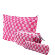 Claire | Stilvolles und funktionales kariertes Beauty-Organizer-Set