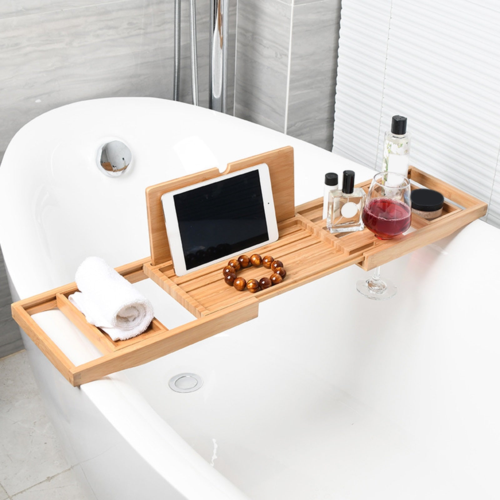  Bad Caddy Teak - handgefertigt für Spa -Komfort zu Hause-2