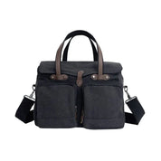 Max | Vintage Canvas Große Umhängetasche Reisetasche