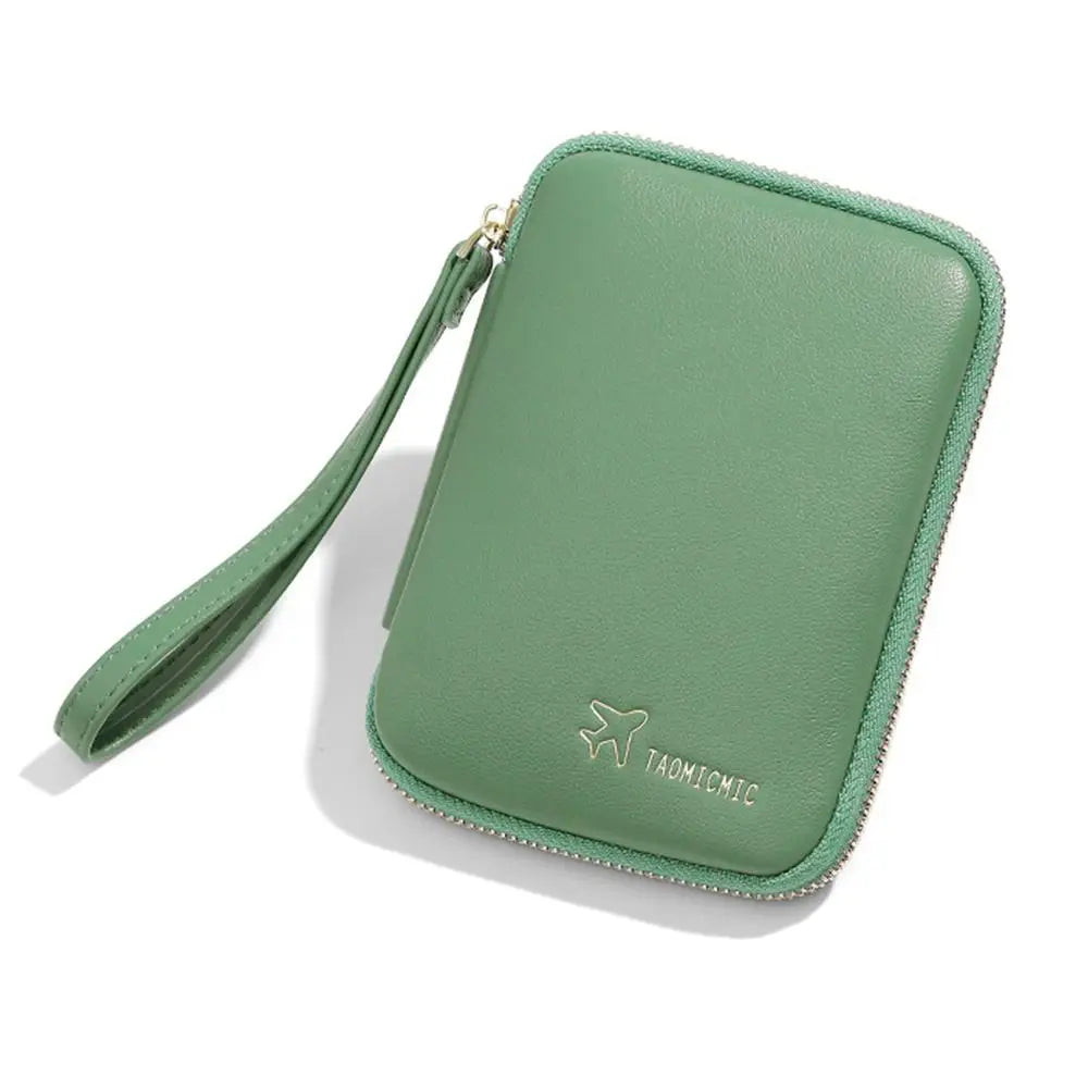 Robin | Eleganter PU-Leder Reisepasshalter Geldbörse