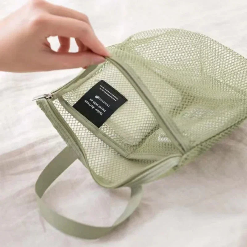 Eliza | Leichter Mesh Kulturtasche für die Dusche