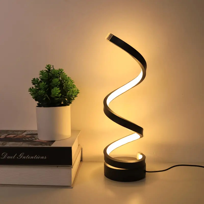 SPIRALUX – Modernes Design Spiral-LED-Tischleuchte (dimmbar) 0