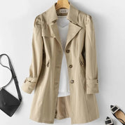 ELENA | Klassischer und Lässige Übergangsjacke Damen - Trenchcoat style