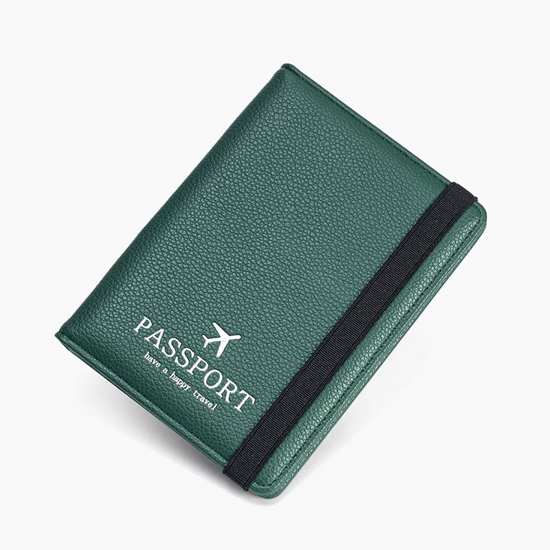 Bellamy | Modische PU-Leder RFID-Reiseportemonnaie für Pässe