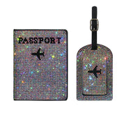 Lottie | Glitzernder Reisepasshalter & Gepäckanhänger Set