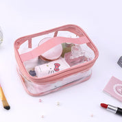 Braelyn | Mit Reißverschluss Wasserdichte Klarsicht Reise Make-up Kosmetik Kulturbeutel