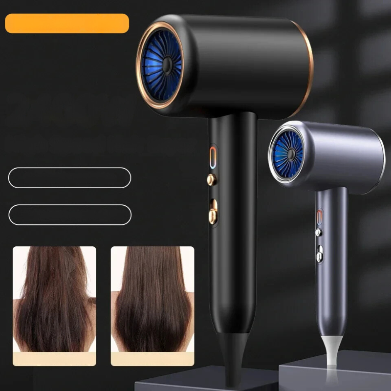 Salonpro - Doppeltemperatur Hochleistungshaartrockner & Pinsel 1