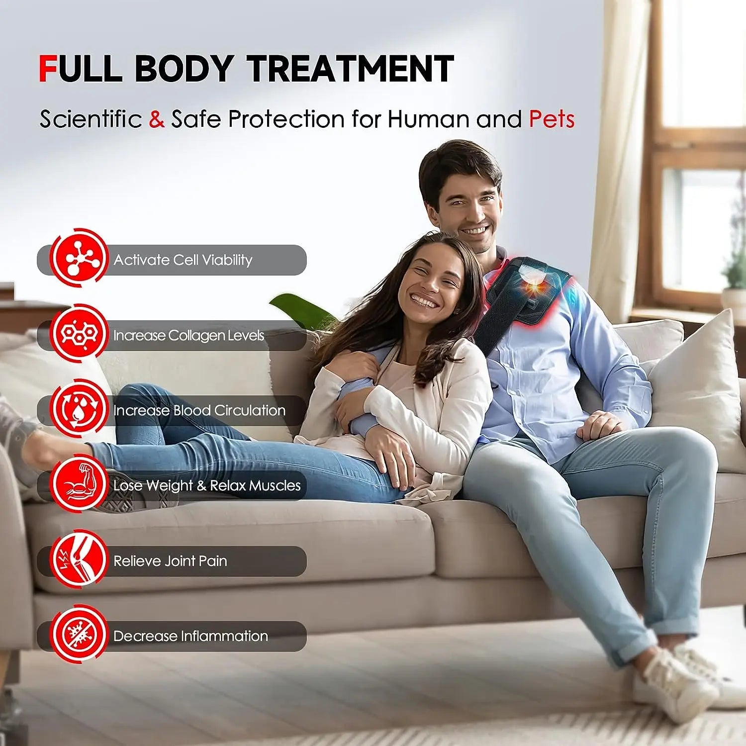 Fitbelt - Back & Taille Rotlichttherapie-3
