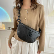 Amara | Minimalistische Kette PU-Leder Crossbody Bauchtasche