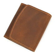 Lucas | Vintage Bifold Reisetasche aus Rindsleder mit Druckknopf