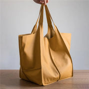 Lily | Damen Große Vegane Leder Tote Schultertasche