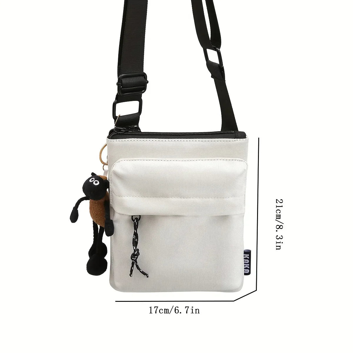 Noah | Kleine kompakte Canvas Crossbody Sling Tasche