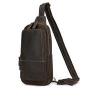 Mason | Herren Retro Echte Ledertasche Anti-Diebstahl Umhängetasche Brusttasche