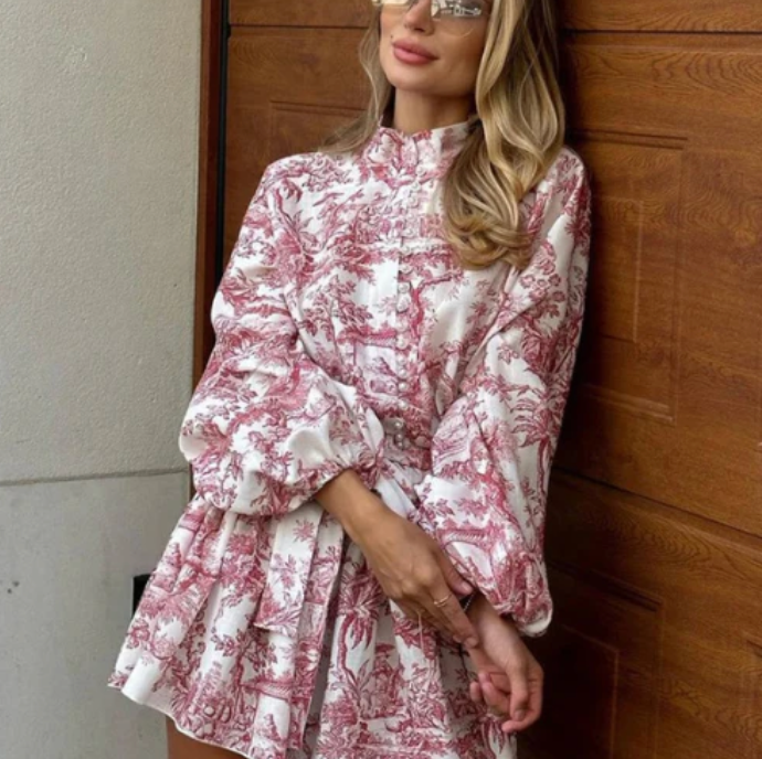 Adelinde | Romantisches Kleid mit Puffärmeln und Faltenrock für den Sommer
