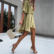 RYLEE | Luxuriöses Satin Wickelkleid