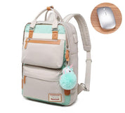 Schulter-Laptoptasche 15,6-Zoll-Damenmode Wasserdicht und stoßfest 11