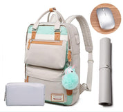 Schulter-Laptoptasche 15,6-Zoll-Damenmode Wasserdicht und stoßfest 15