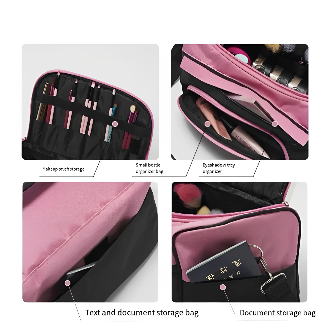 Winona | Professionelle Kosmetiktasche mit großem Fassungsvermögen für Reisen