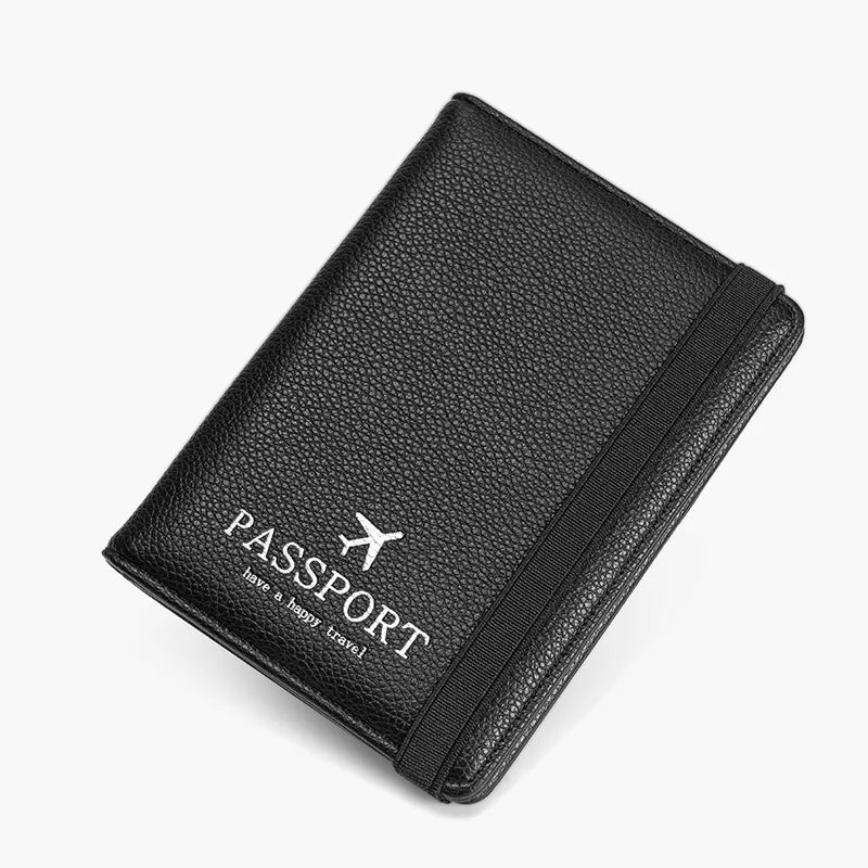 Bellamy | Modische PU-Leder RFID-Reiseportemonnaie für Pässe