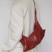 Luna | Damen Kleine Falten Leder Crossbody Handtasche