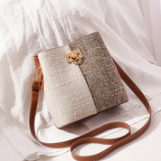 Maya | Kleine Farbblock Crossbody Sling Bucket Tasche