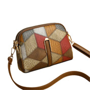 Sophie | Damen Patchwork Leder Mini Umhängetasche