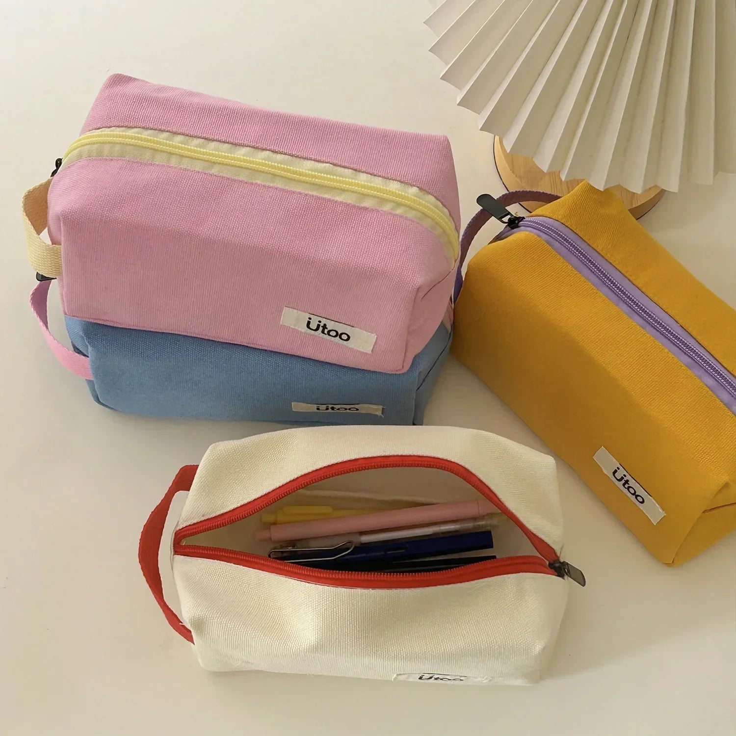 Marleigh | Canvas Kosmetik-Make-up Tasche