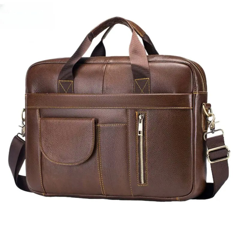 Alexander | Leren Crossbody Messenger Laptoptasche Reisetasche