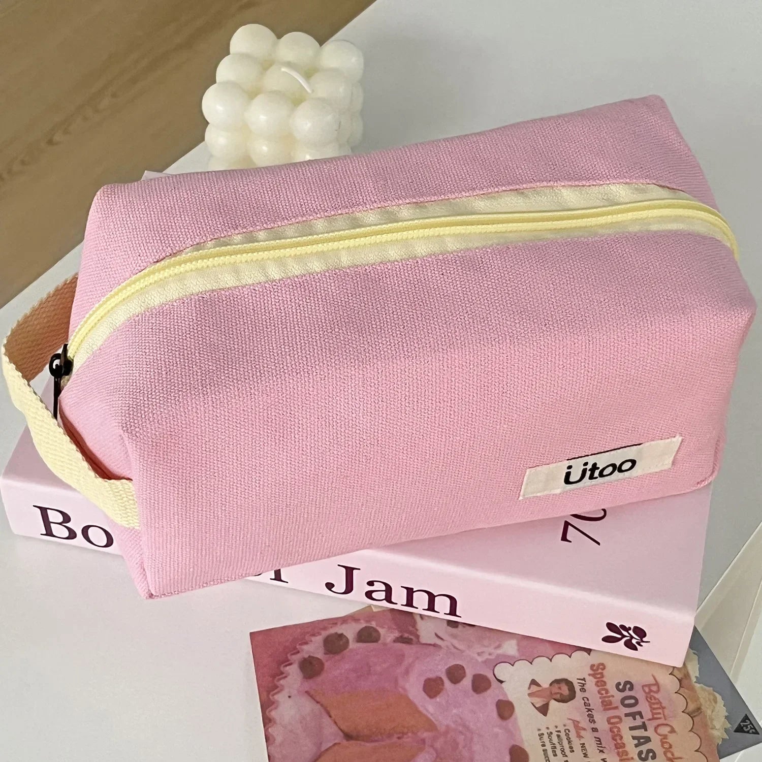 Marleigh | Canvas Kosmetik-Make-up Tasche