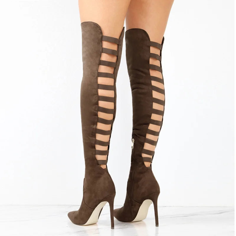 Mia | Extravagante Overknee-Stiefel – Ein Wahrer Blickfang