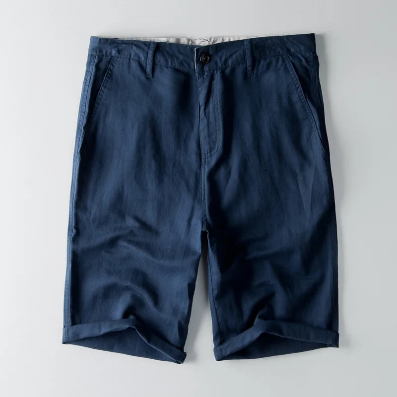  Herren -Gelegenheitsshorts - Wattestäbchenmischung - entspannte Passform - Knielänge mit Taschen-2