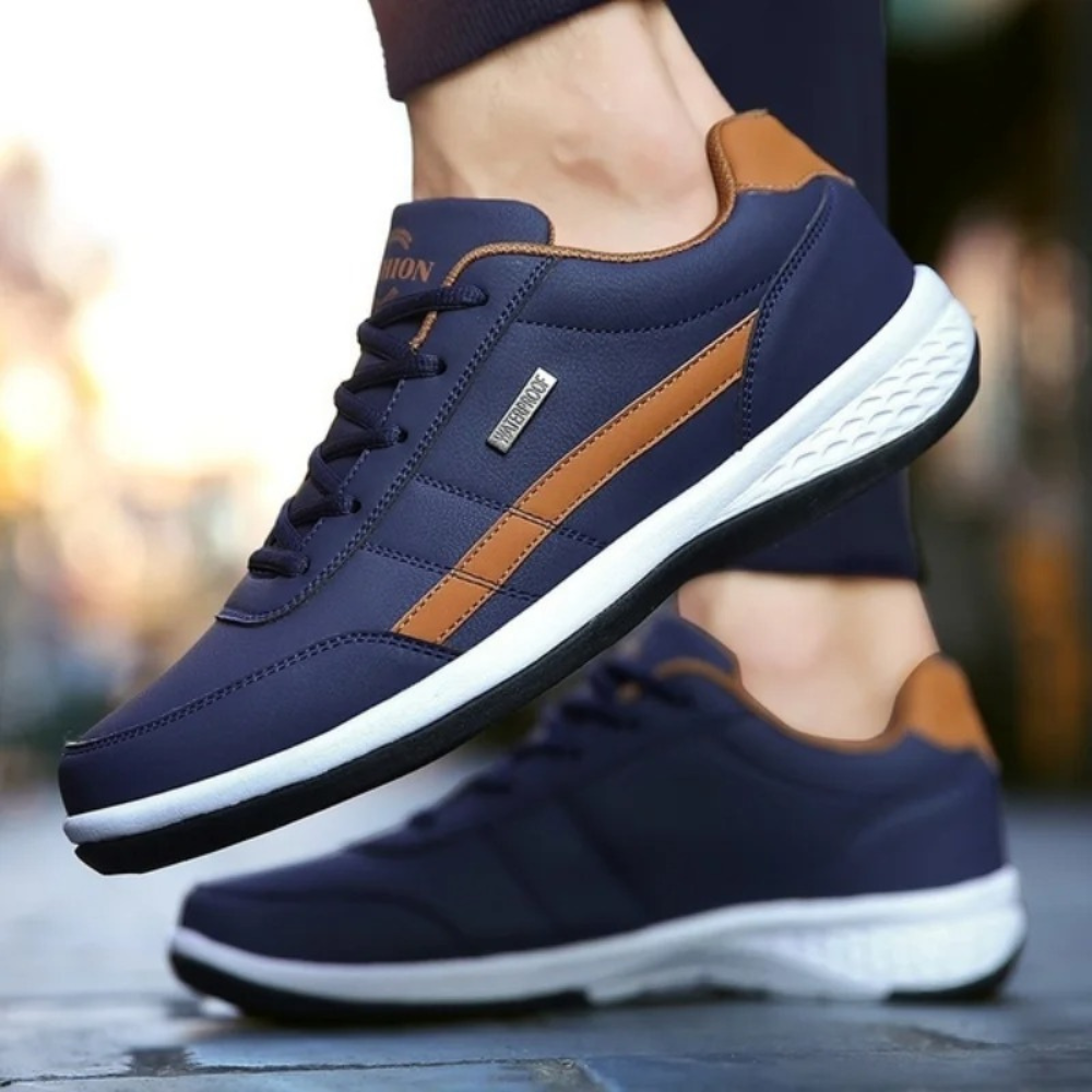Sneakers Herren - Leder und orthopädisch - Renzo 1