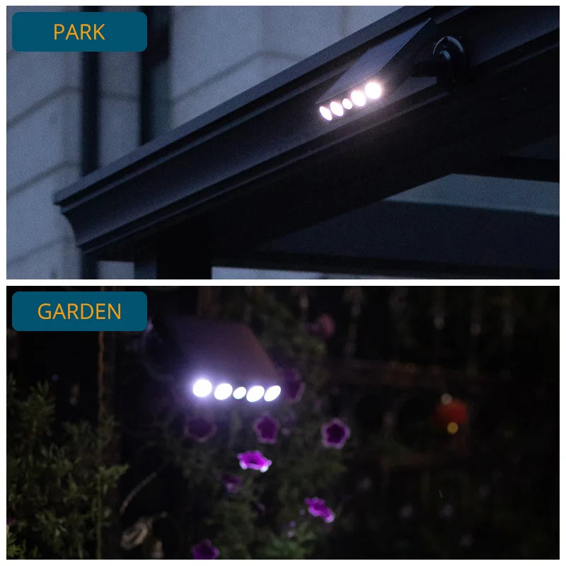 Solarbetriebene Außenlampe mit PIR-Bewegungssensor – IP68 wasserdicht, energieeffiziente Aussenleuchten für Sicherheit und Komfort 6