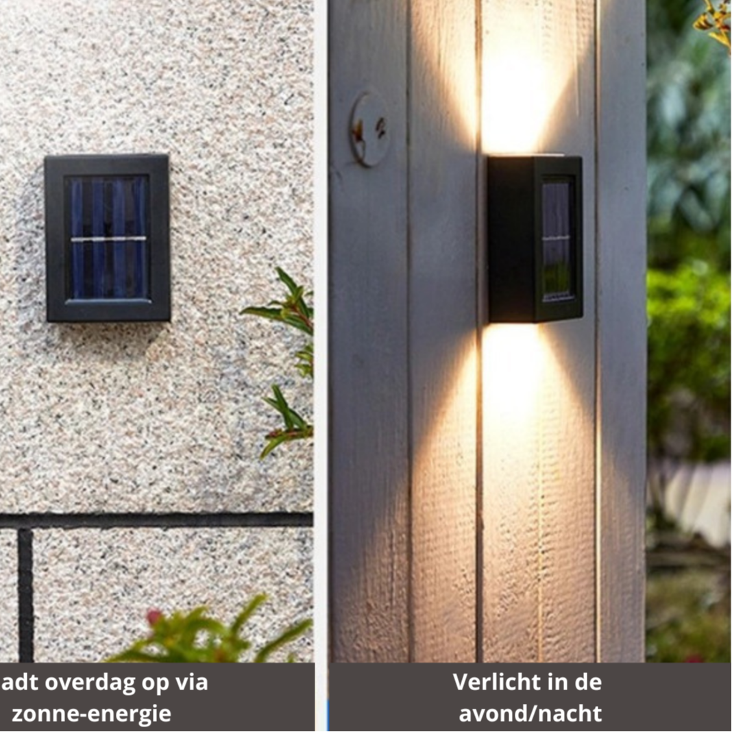 Solarbetriebene Außenleuchte mit Dämmerungserkennung – Wasserdichte Gartenlampe für stilvolle Beleuchtung im Freien 1
