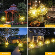 Solarbetriebene Gartenlichter mit Flexibler Kupferdrahtbeleuchtung – Warmweiß und RGB LED, Wasserfest, 100 LEDs, 10 Meter Länge 6