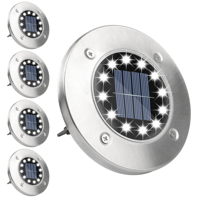 Solarbetriebene LED-Gartenlampen mit Dämmerungssensor – Wetterfest und Energieeffizient für Außenbereiche 0