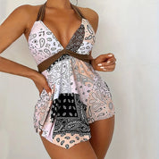 Clara | Stilvoller Bandana Print Badeanzug Cover-Up