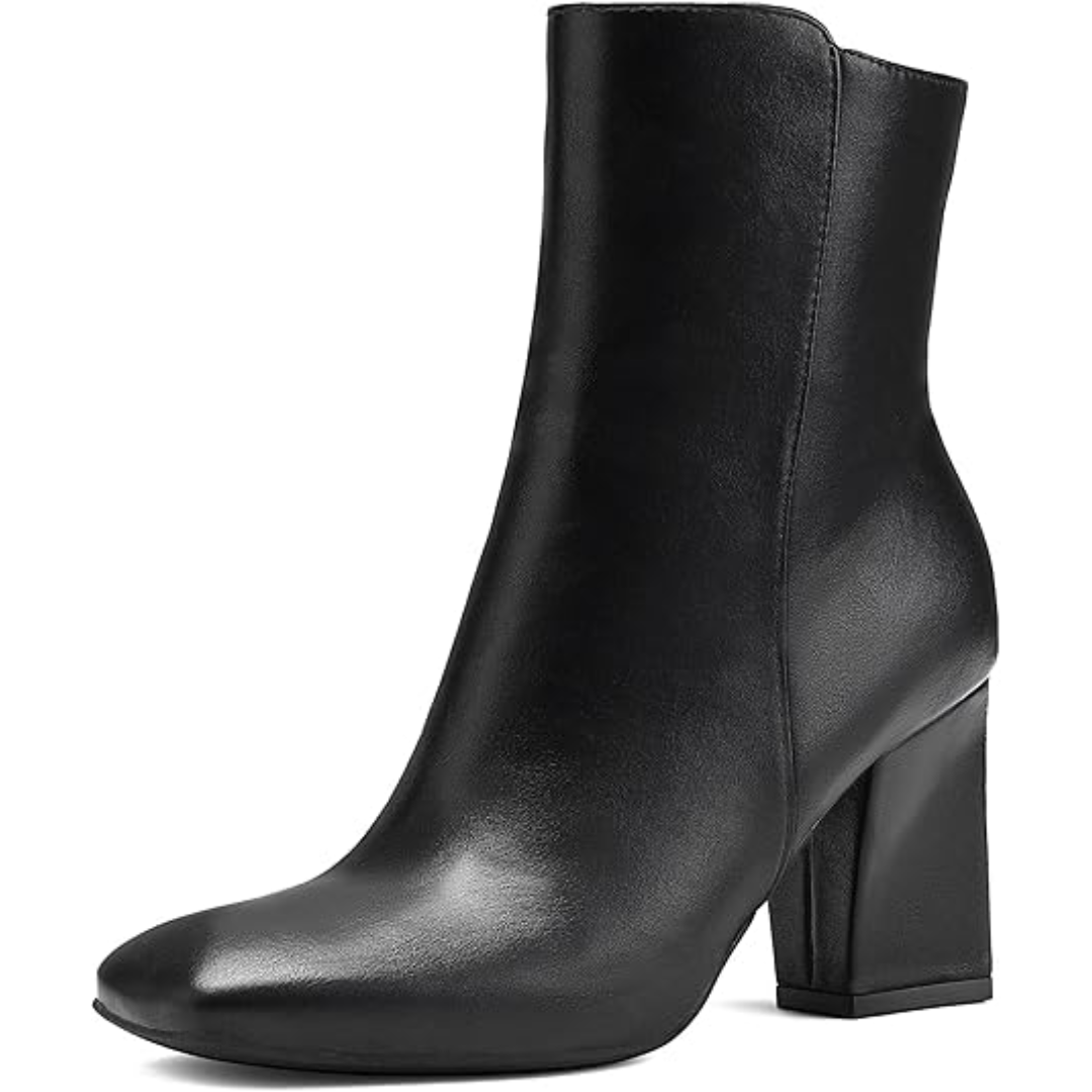 Stiefeletten mit klobigem Blockabsatz – Jamie 0