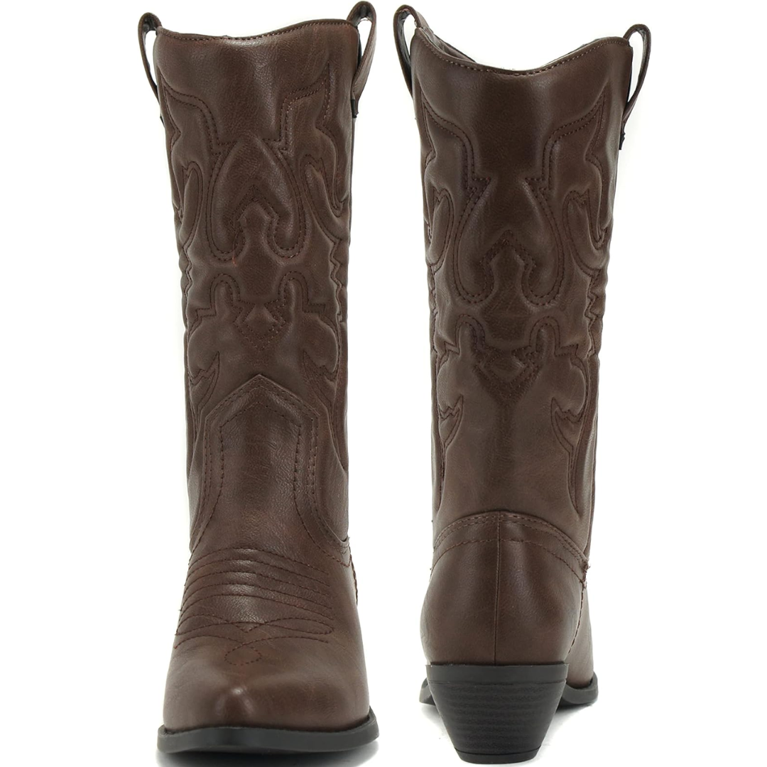 Stilvolle Western-Cowboystiefel mit spitzer Spitze - Gracia 1