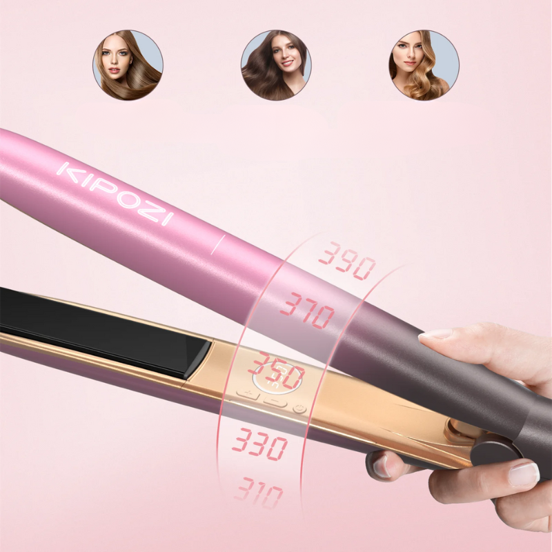 Stylelux - roségoldes Haarglätter & Locken 1