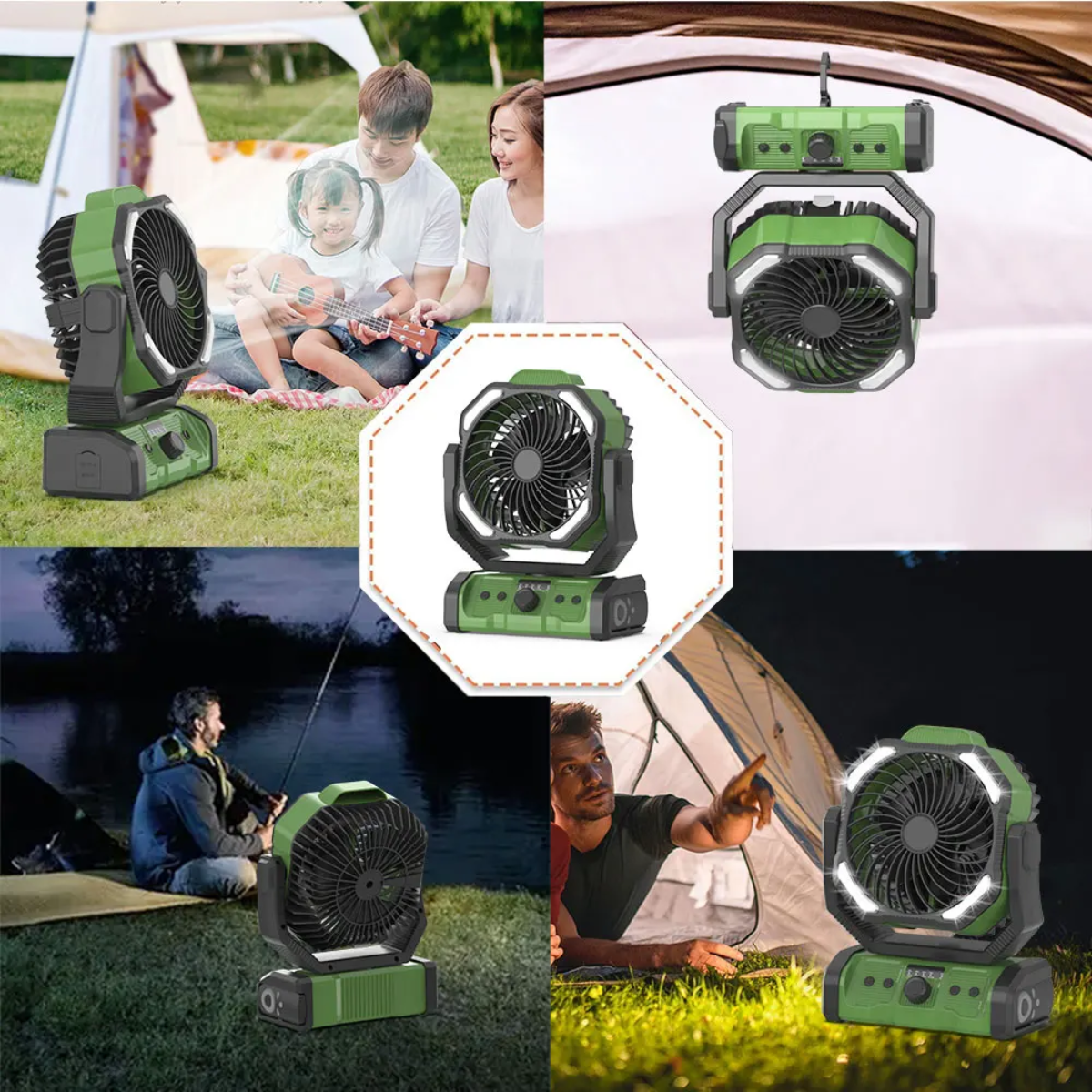 Tragbarer Campingplatz -Mini -Fan 7