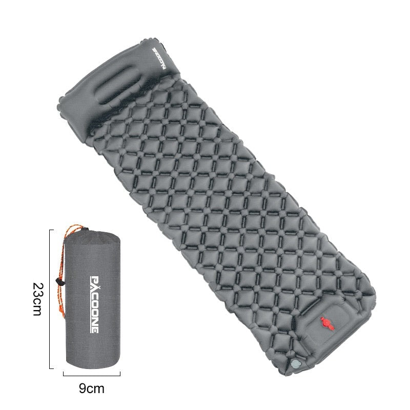 Ultraleichte Wasserdichte Isomatte mit Integrierter Pumpe – AirRest 0