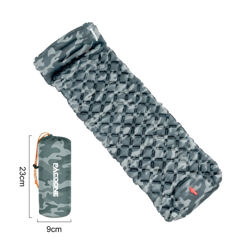 Ultraleichte Wasserdichte Isomatte mit Integrierter Pumpe – AirRest 6
