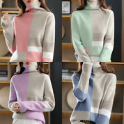 Liza | Kuscheliger Pullover mit Farbakzenten für den Winter